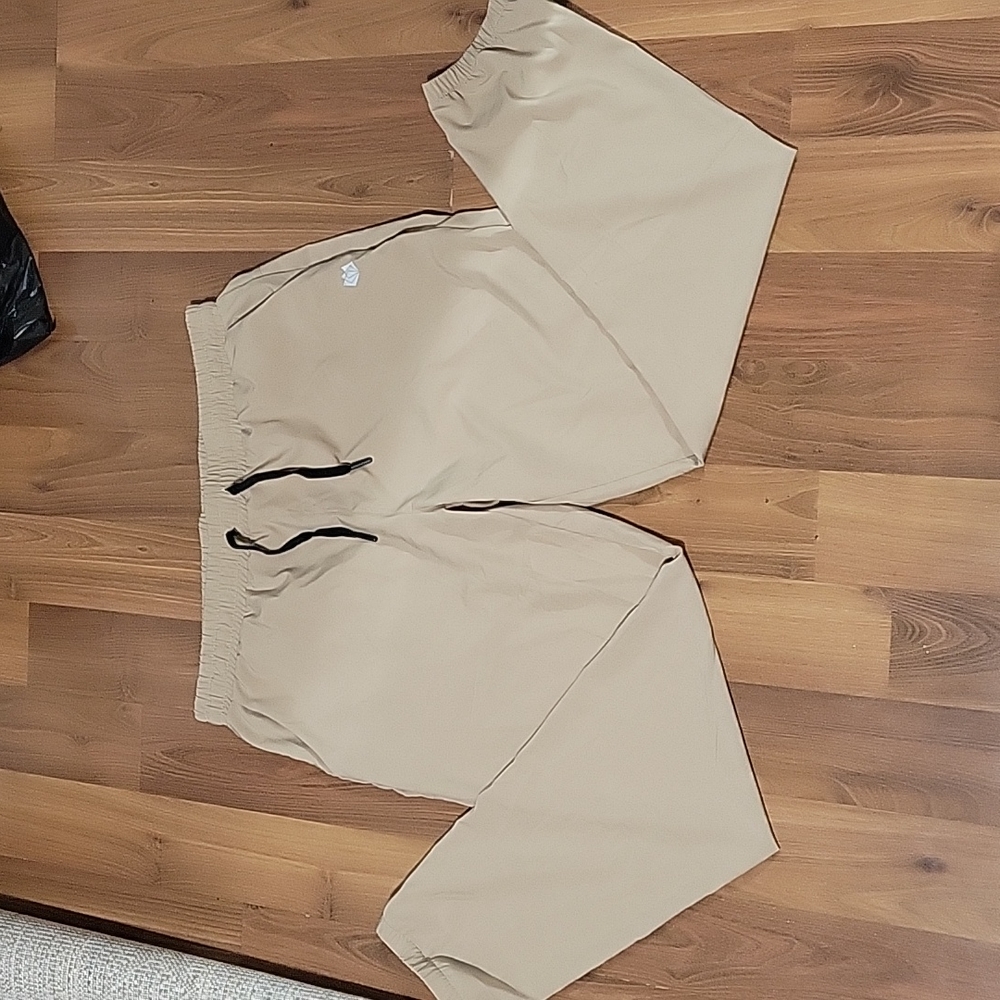 Tan thin joggers